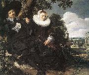 Frans Hals Married Couple in a Garden WGA Spain oil painting artist